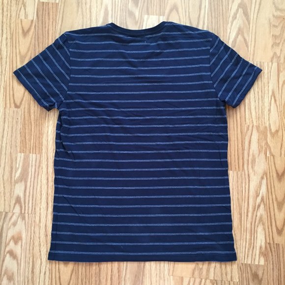🍇5 for 50🍇 Marine Layer Navy Blue Striped Short Sleeve Tee - Picture 8 of 9